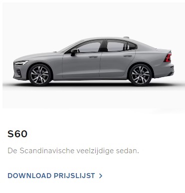 Prijslijst S60 Black Edition