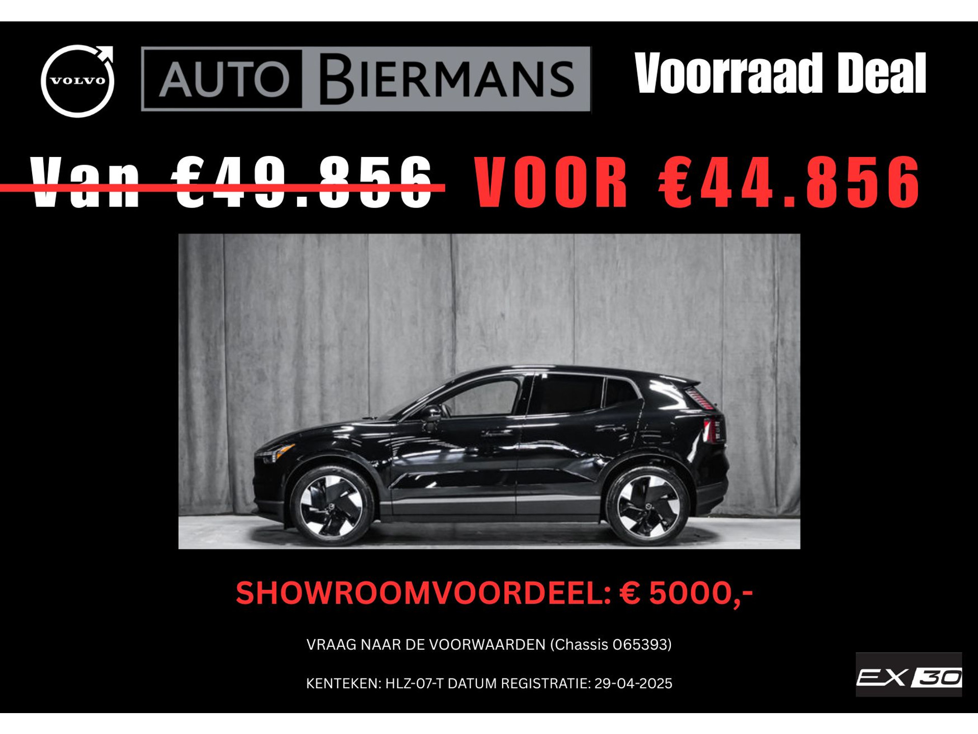 VOLVO Ex30 Single Motor Ext.Range Ultra | Onyx Black metallic | Extra getint glas achter | SHOWROOM VOORDEEL
